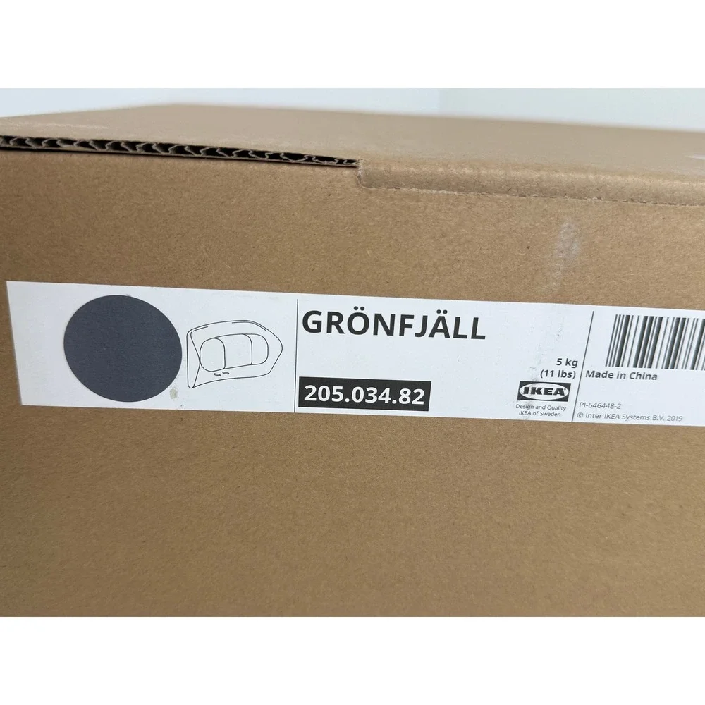 IKEA GRONFJALL Headrest Letafors gray/black Office Chair Accessory 205.034.82
